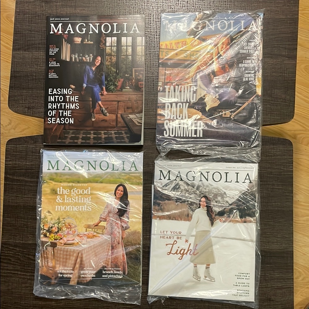 Magnolia Seasonal Magazine Set with Vibrant Covers